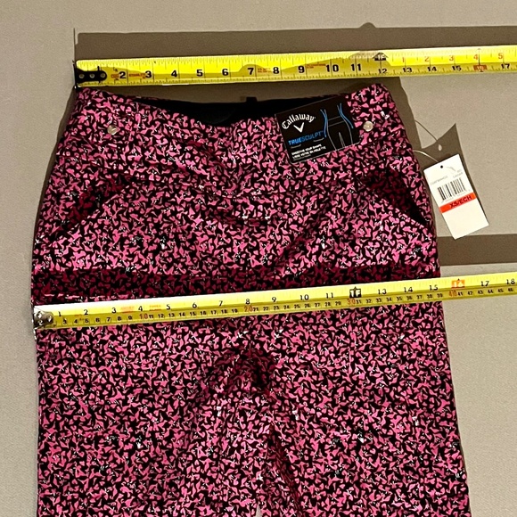 NWT-Callaway Multi Colored Pattern Womens TrueSculpt Pull-on Tech Golf Pant XS - Picture 3 of 10